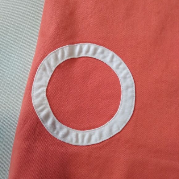 Birdie Peachy Orange and White Mid Rise Mini Length Golf Skirt Women's Size 8 - Picture 15 of 16